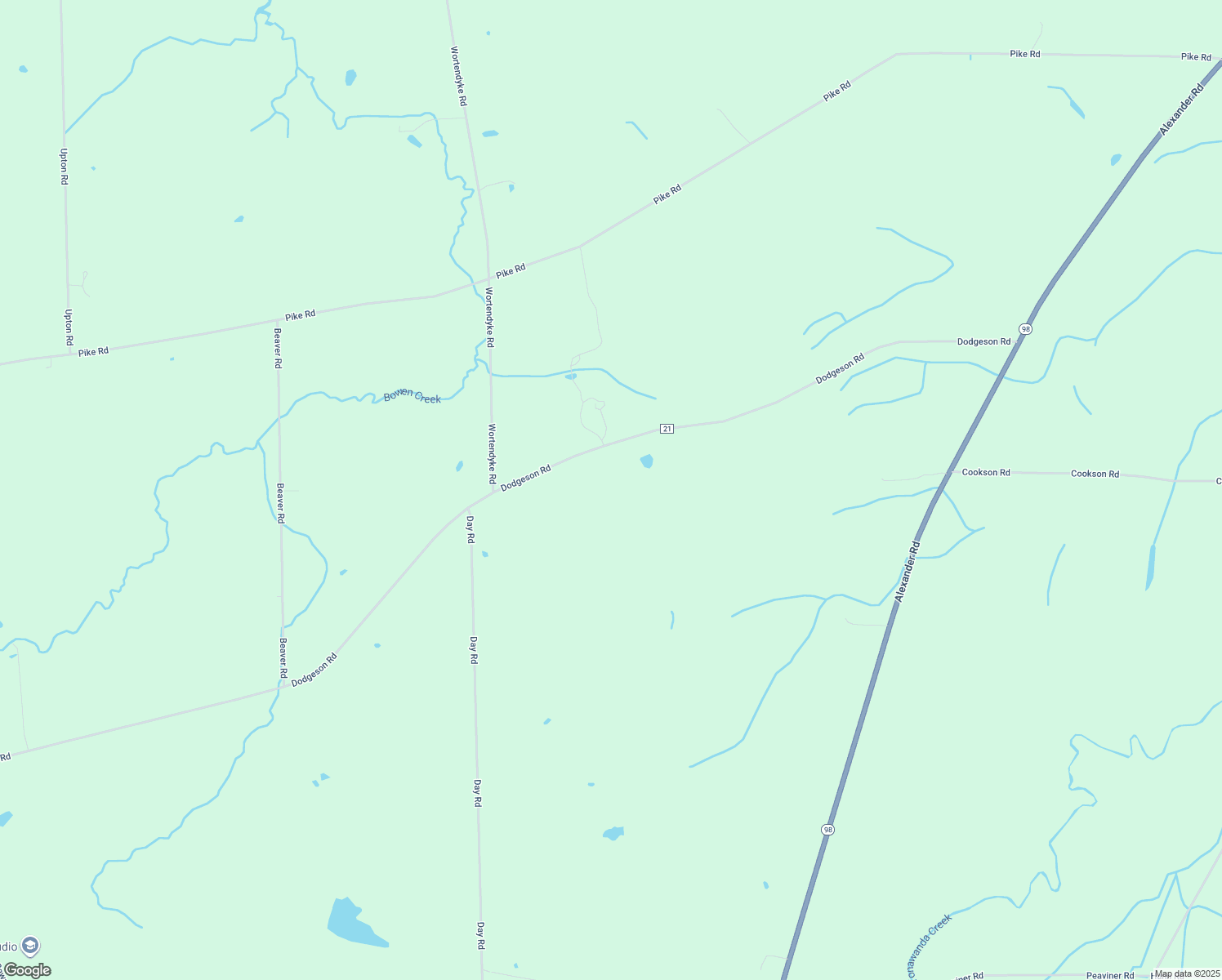map of restaurants, bars, coffee shops, grocery stores, and more near 3500 Dodgeson Rd in Alexander