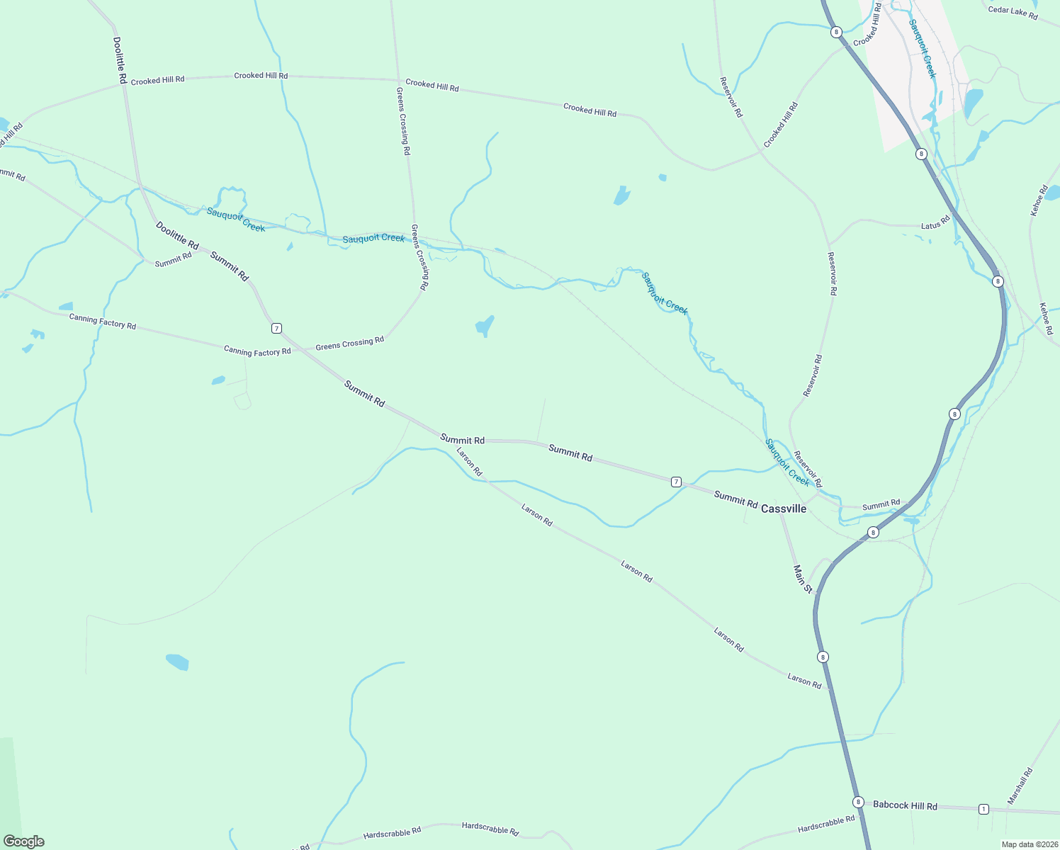 map of restaurants, bars, coffee shops, grocery stores, and more near 9313 Summit Rd in Cassville
