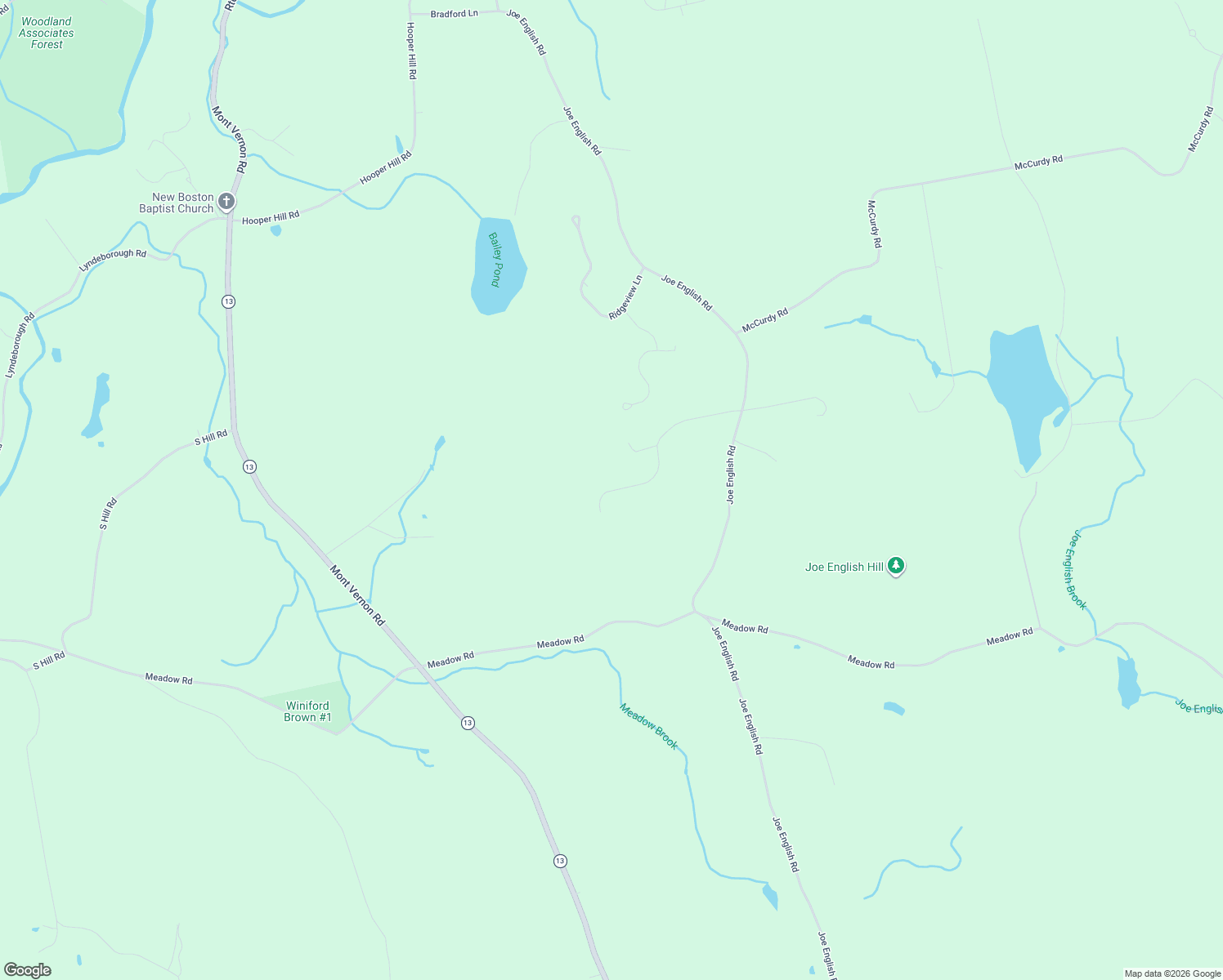 map of restaurants, bars, coffee shops, grocery stores, and more near 86 Jessica Lane in New Boston