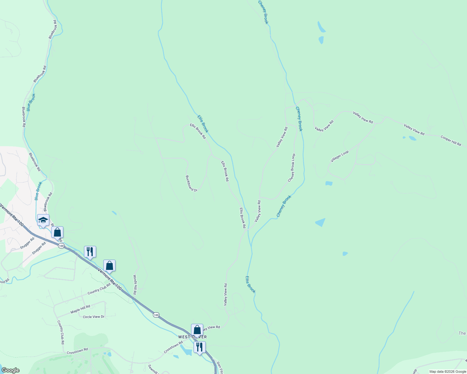 map of restaurants, bars, coffee shops, grocery stores, and more near 34 Ellis Brook Road in Dover