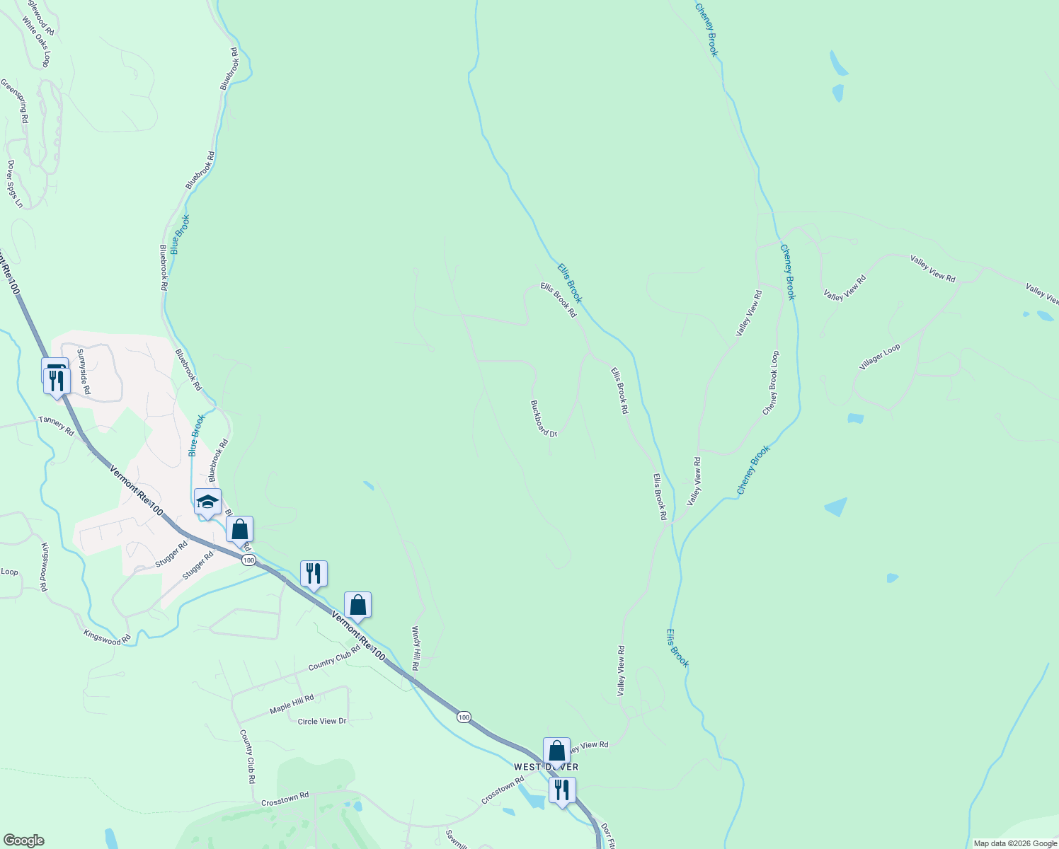 map of restaurants, bars, coffee shops, grocery stores, and more near 37 Buckboard Drive in Dover