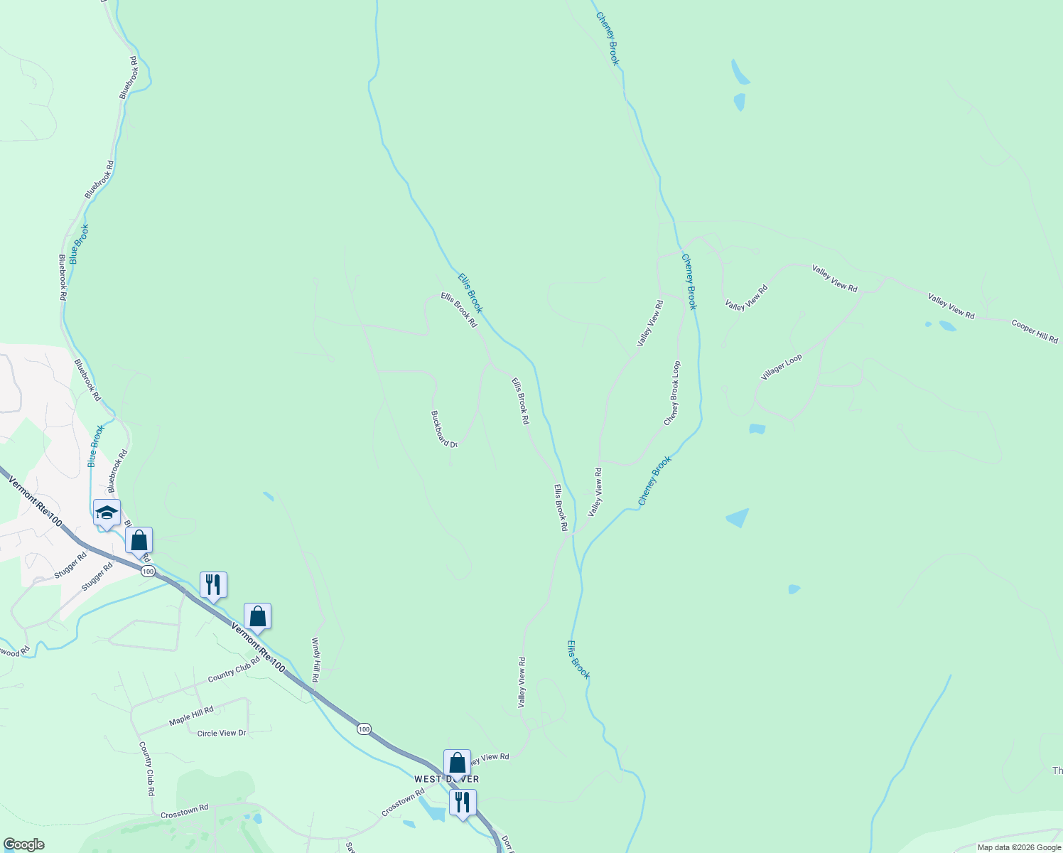 map of restaurants, bars, coffee shops, grocery stores, and more near 34 Ellis Brook Road in Dover