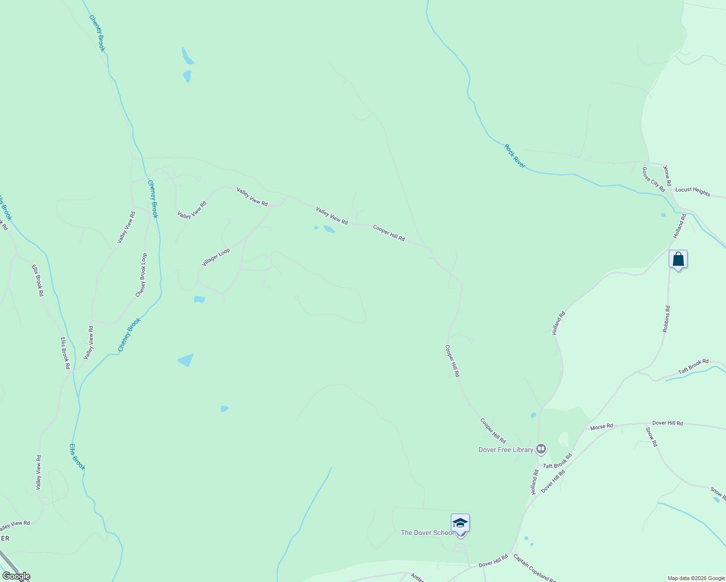 map of restaurants, bars, coffee shops, grocery stores, and more near 67 Colonial Ridge Road in Dover