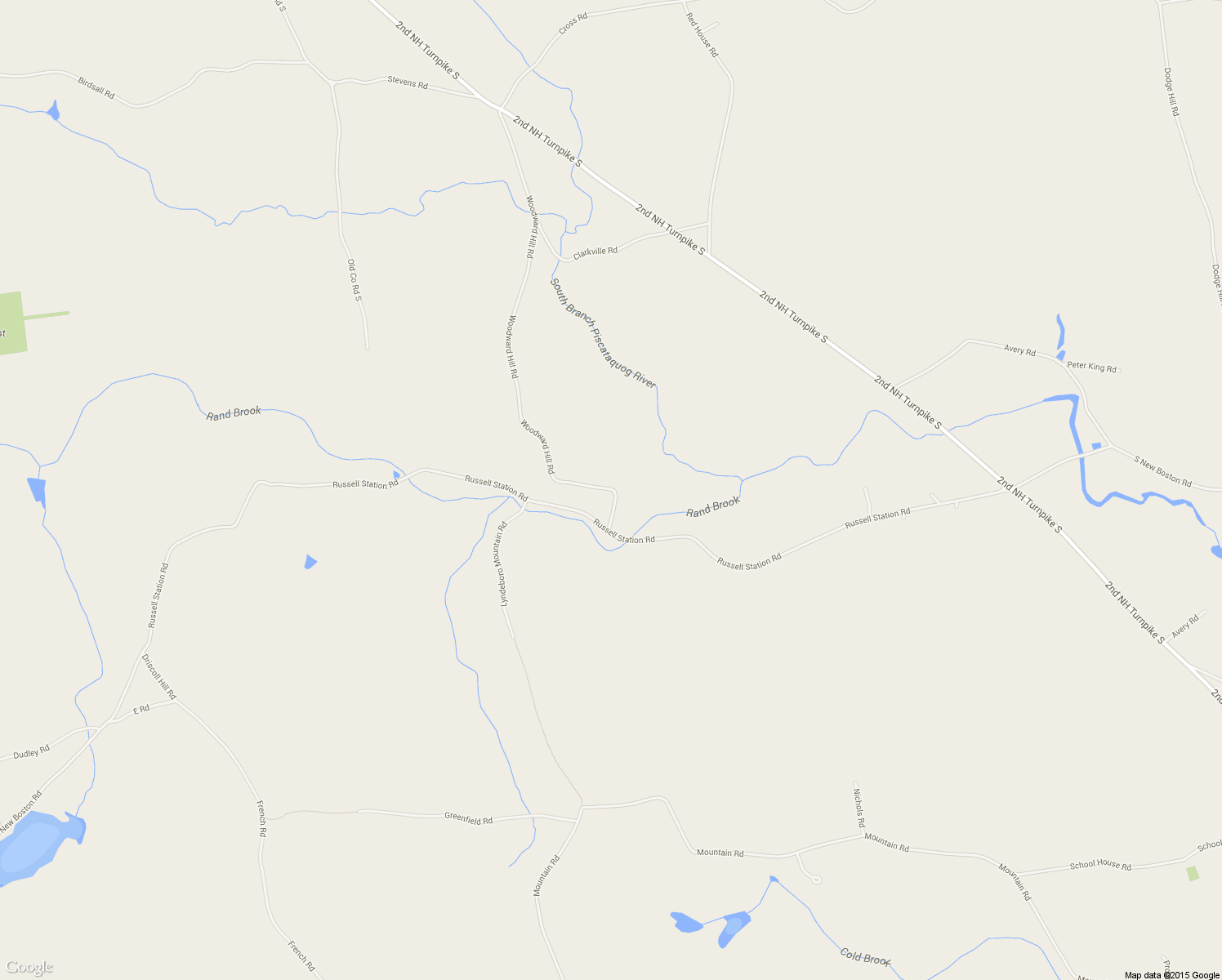 map of restaurants, bars, coffee shops, grocery stores, and more near 646 Woodward Hill Rd in Francestown