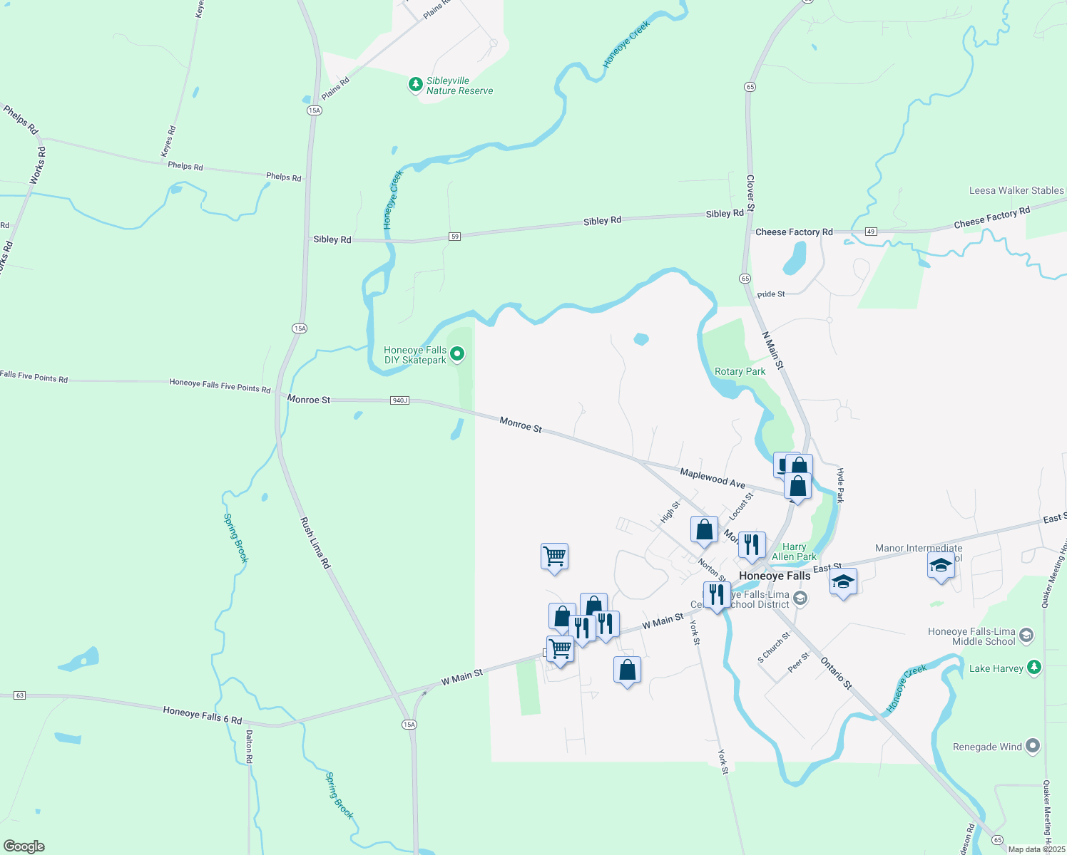 Monroe Street, Honeoye Falls NY Walk Score
