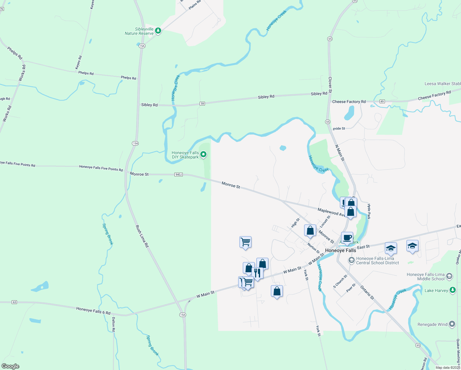 Monroe Street, Honeoye Falls NY Walk Score