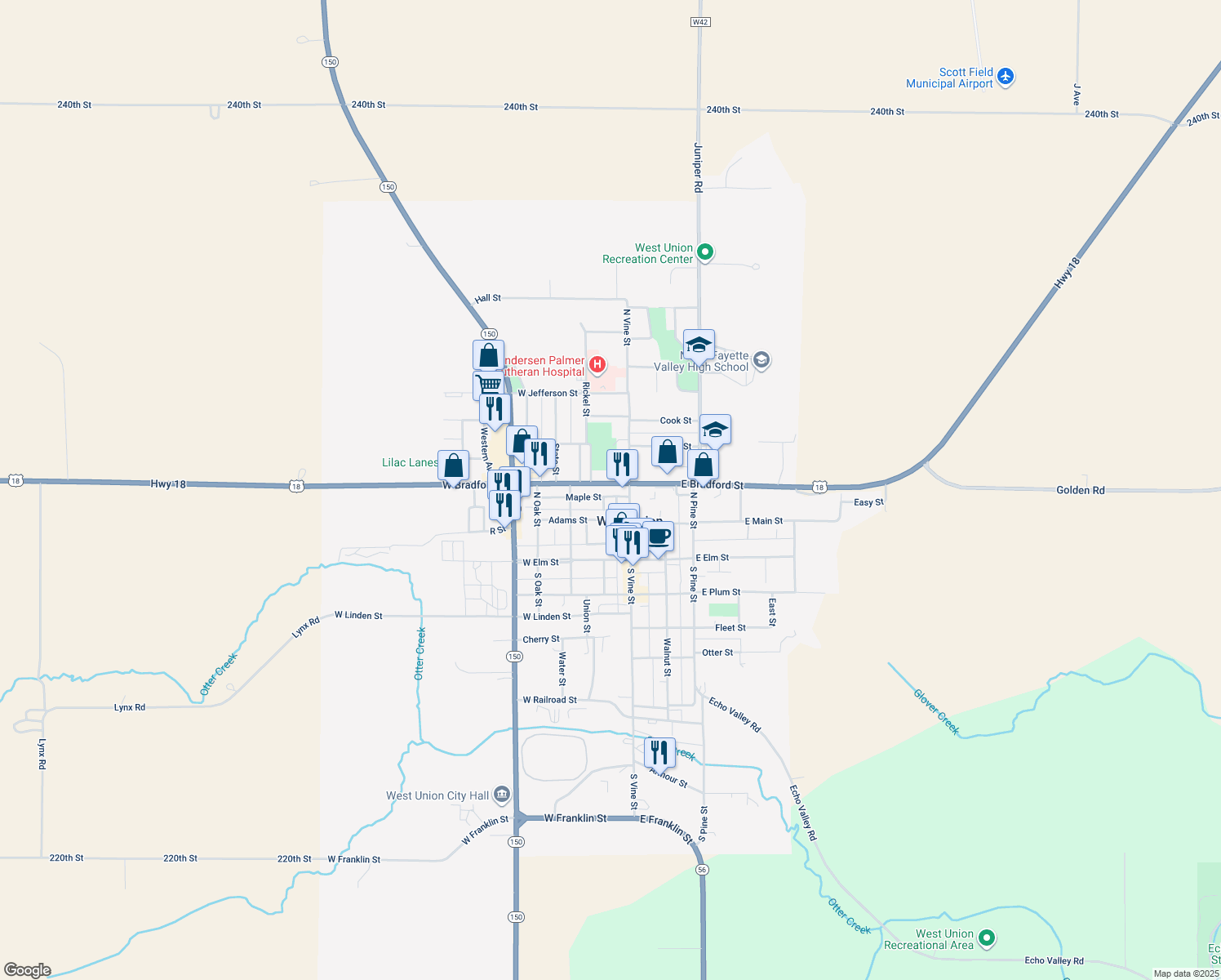 110 Maple Street, West Union IA Walk Score