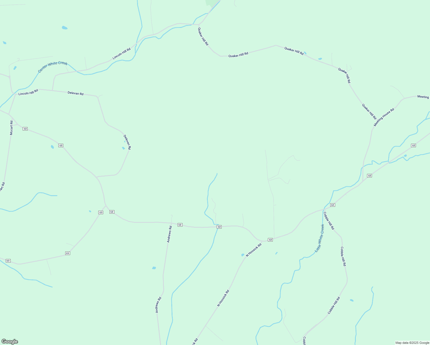 map of restaurants, bars, coffee shops, grocery stores, and more near 649 County Road 68 in Eagle Bridge