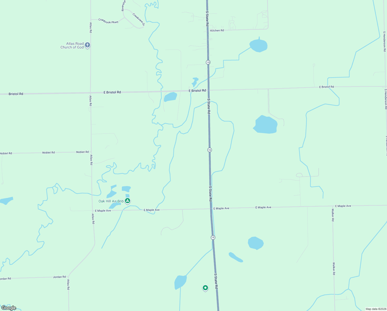 map of restaurants, bars, coffee shops, grocery stores, and more near 4288 S State Rd in Davison