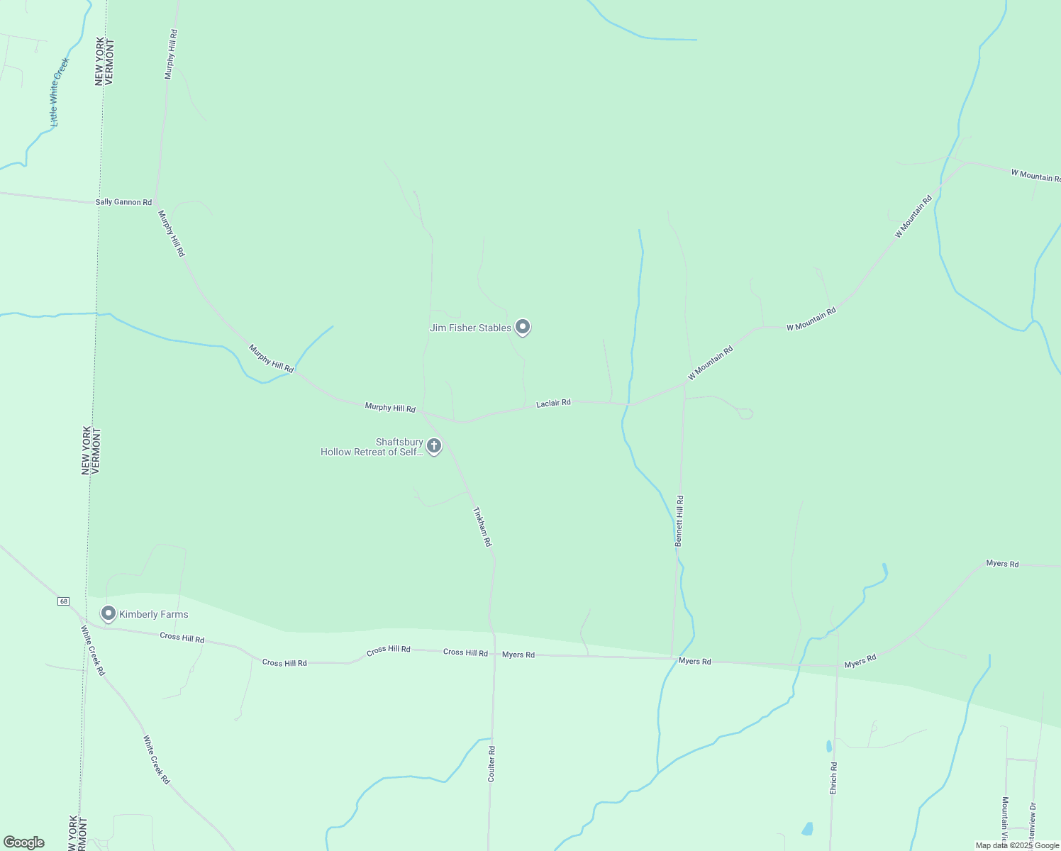 map of restaurants, bars, coffee shops, grocery stores, and more near 469 Laclair Road in Shaftsbury