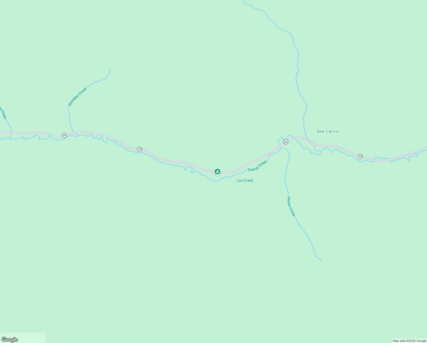 map of restaurants, bars, coffee shops, grocery stores, and more near 6958 Idaho 34 in Wayan