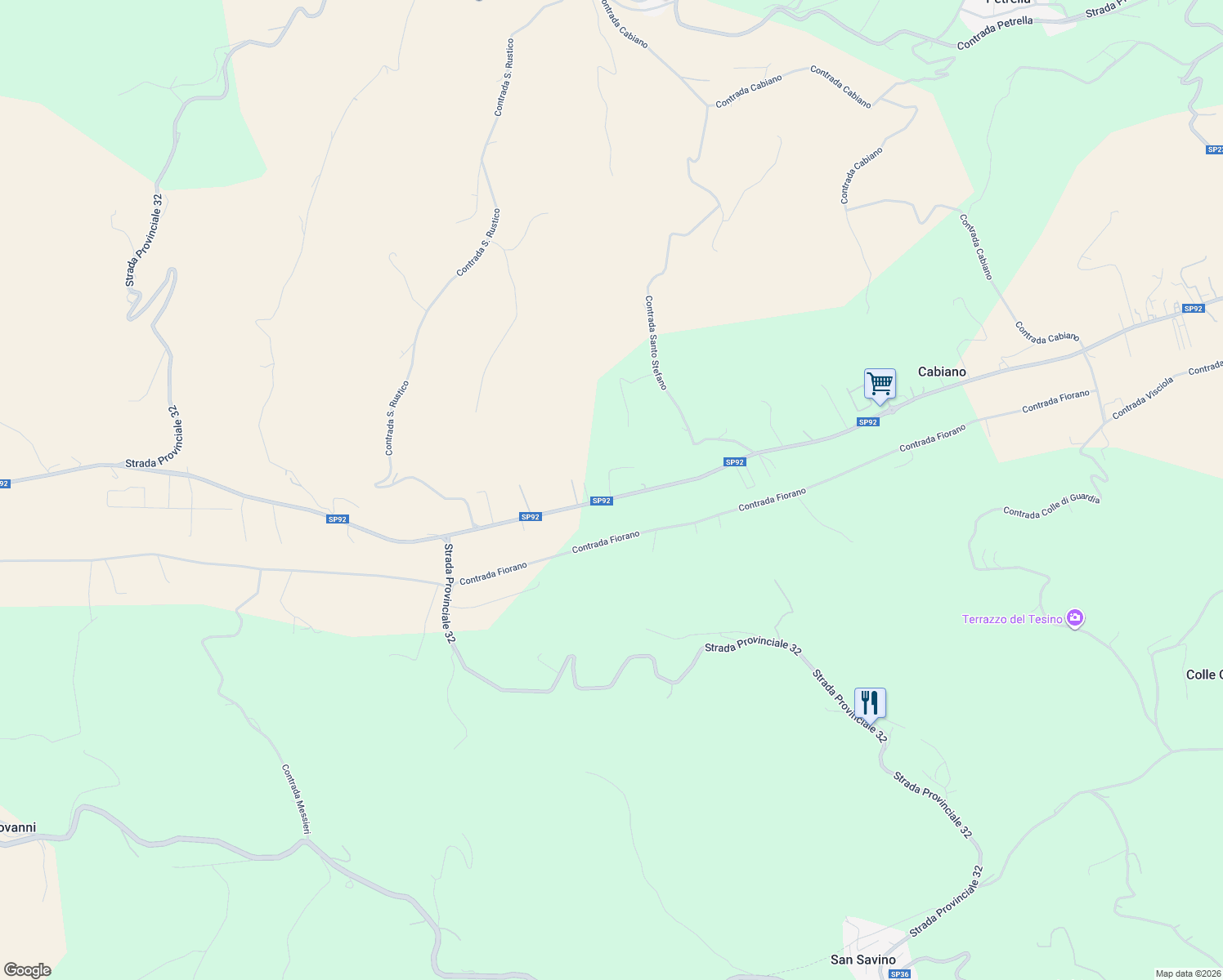map of restaurants, bars, coffee shops, grocery stores, and more near 19 Contrada Santo Stefano in Ripatransone