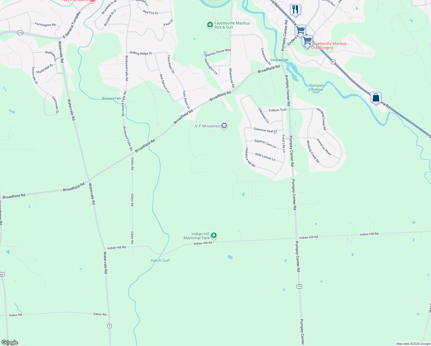 map of restaurants, bars, coffee shops, grocery stores, and more near 2011 Limber Pine Circle in Manlius