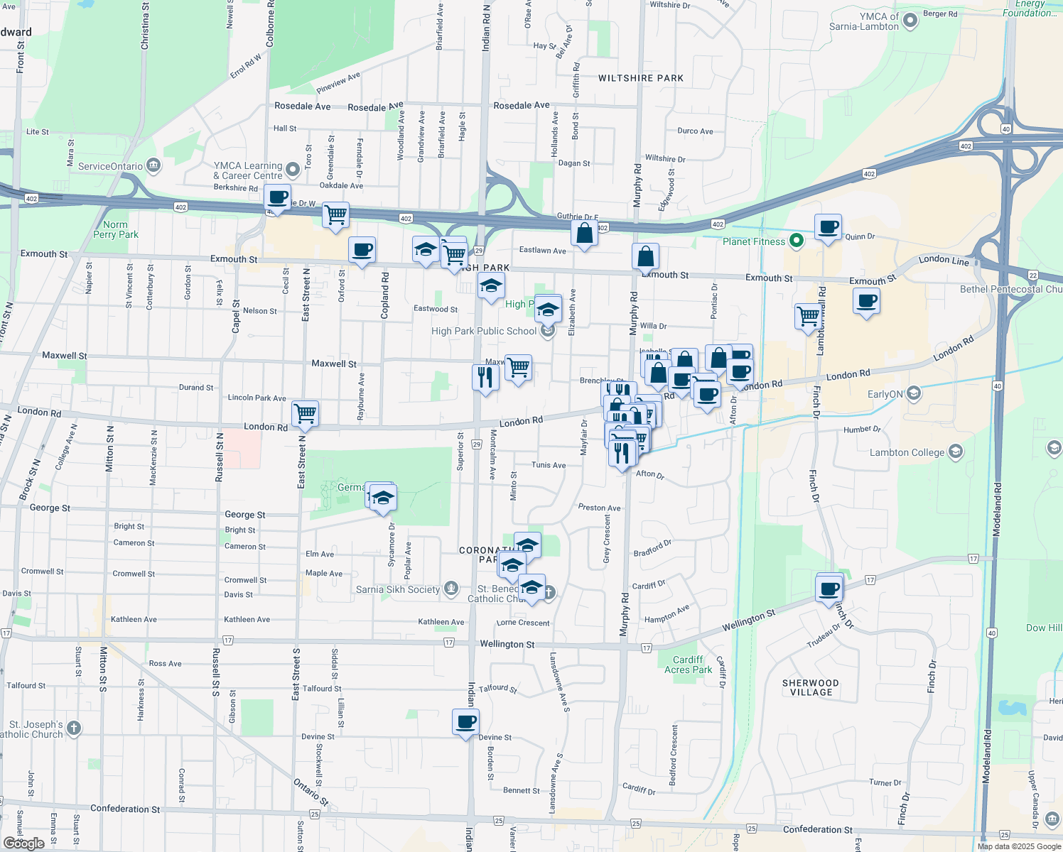 989 London Road, Sarnia ON Walk Score