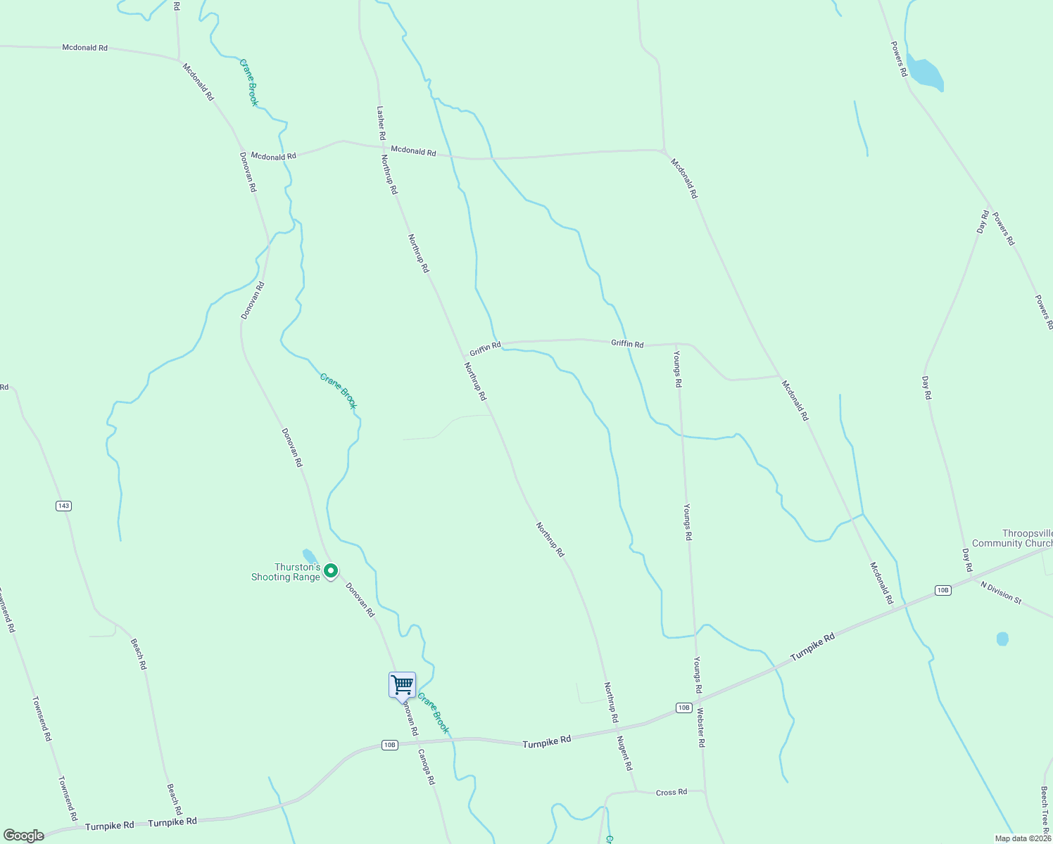 map of restaurants, bars, coffee shops, grocery stores, and more near 1494 Griffin Road in Auburn