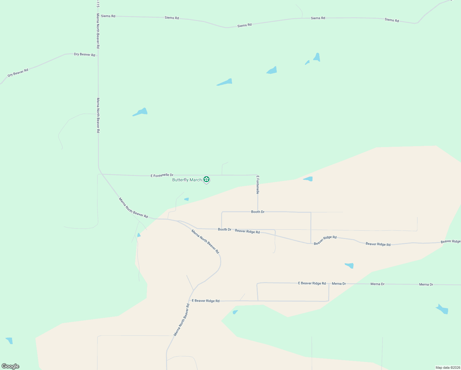 map of restaurants, bars, coffee shops, grocery stores, and more near 92 East Fontenelle in Daniel