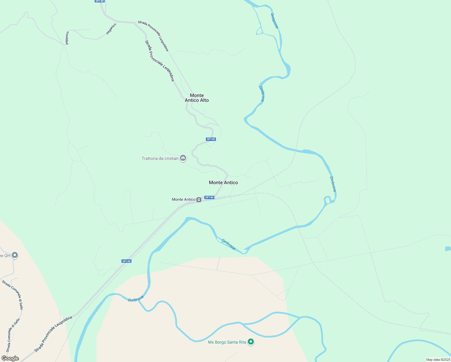 map of restaurants, bars, coffee shops, grocery stores, and more near in Monte Antico