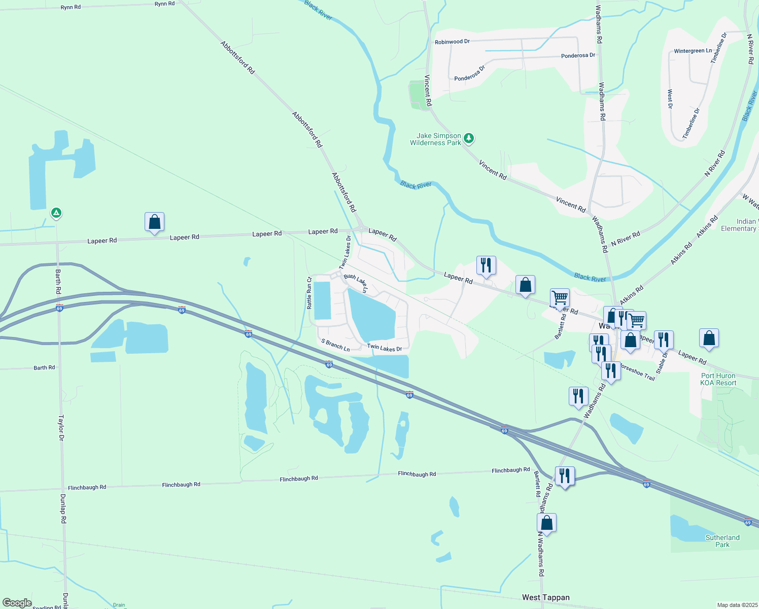 545 Twin Lakes Drive, Kimball MI Walk Score