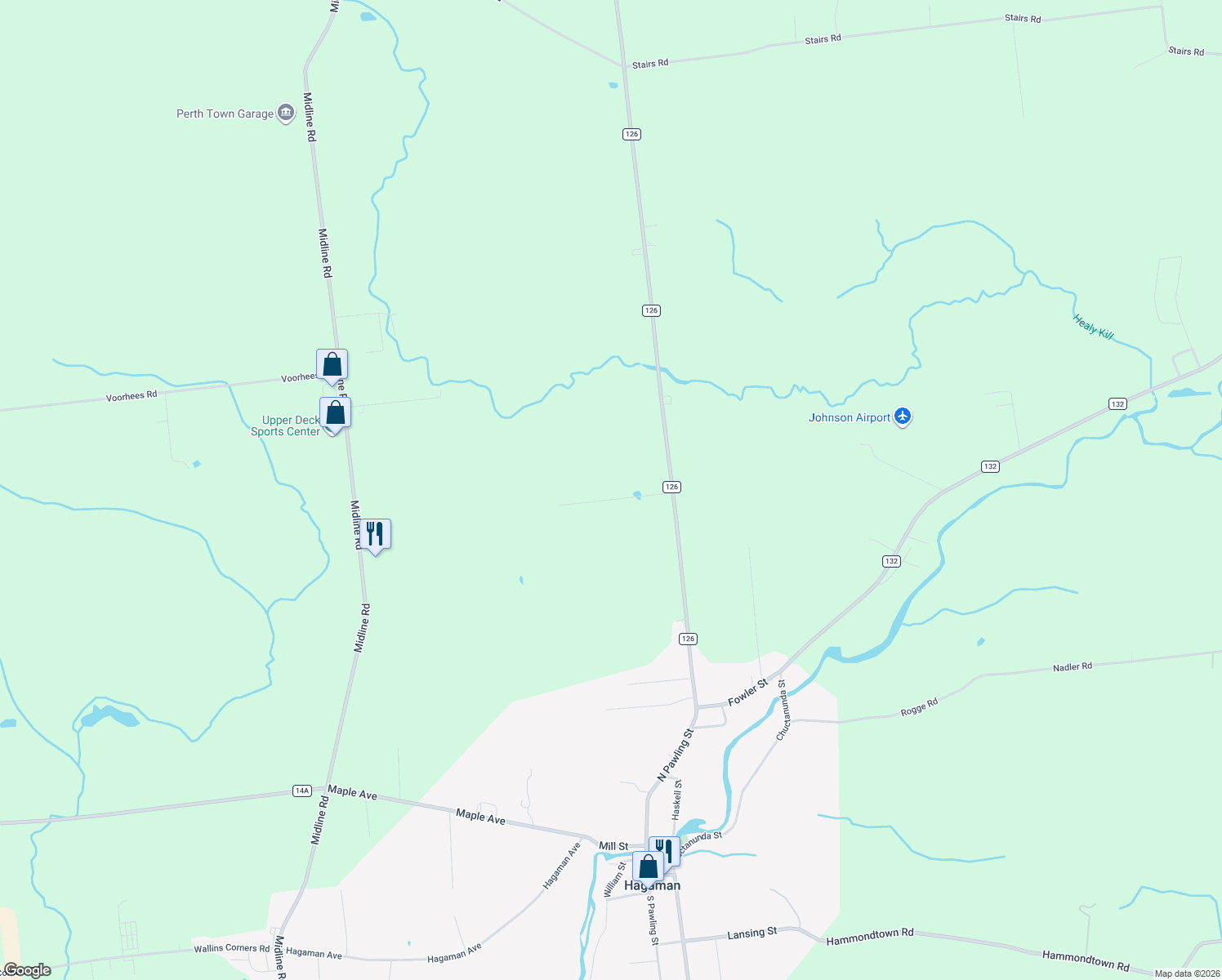 map of restaurants, bars, coffee shops, grocery stores, and more near 132 Robert Rd in Amsterdam