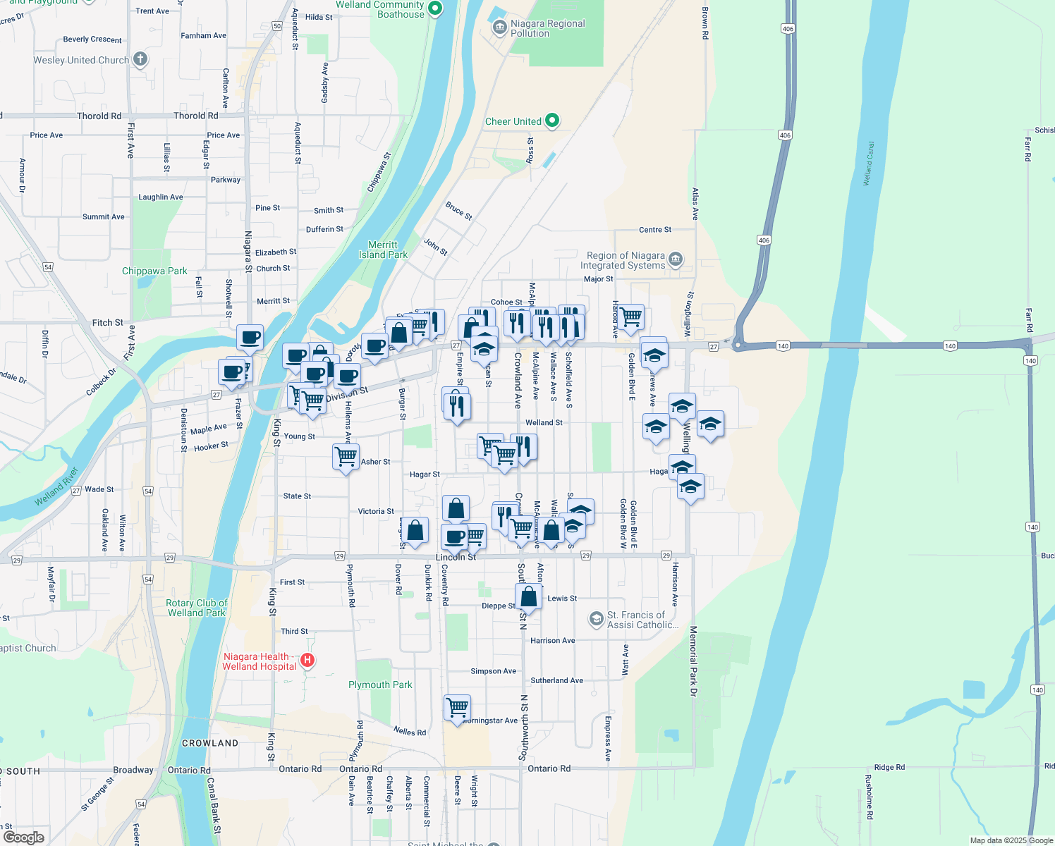 Welland Street, Welland ON Walk Score
