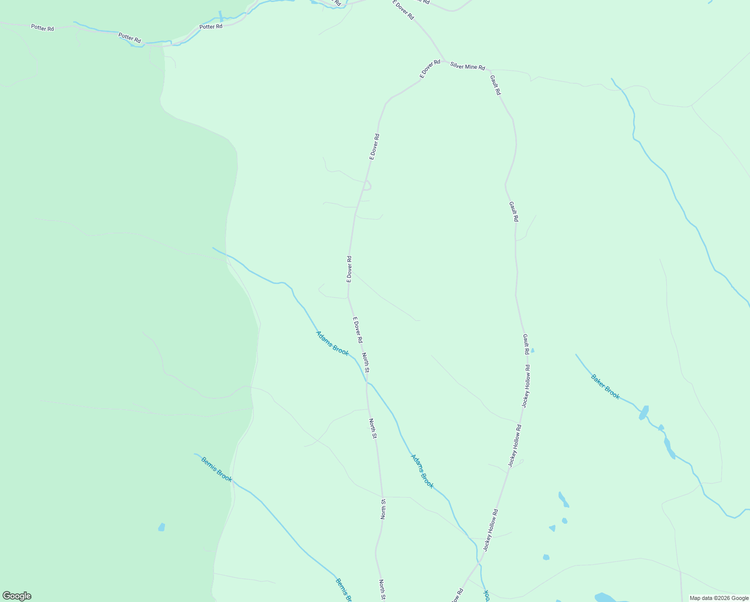 map of restaurants, bars, coffee shops, grocery stores, and more near 1661 East Dover Road in Wardsboro