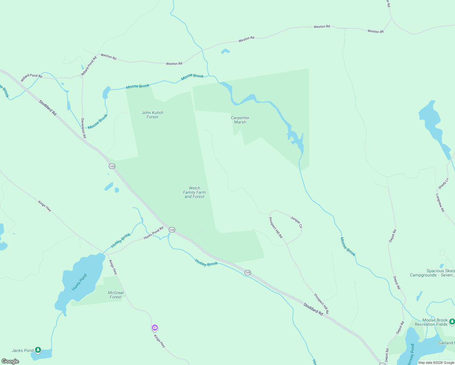 map of restaurants, bars, coffee shops, grocery stores, and more near 146 Prospect Hill Road in Hancock