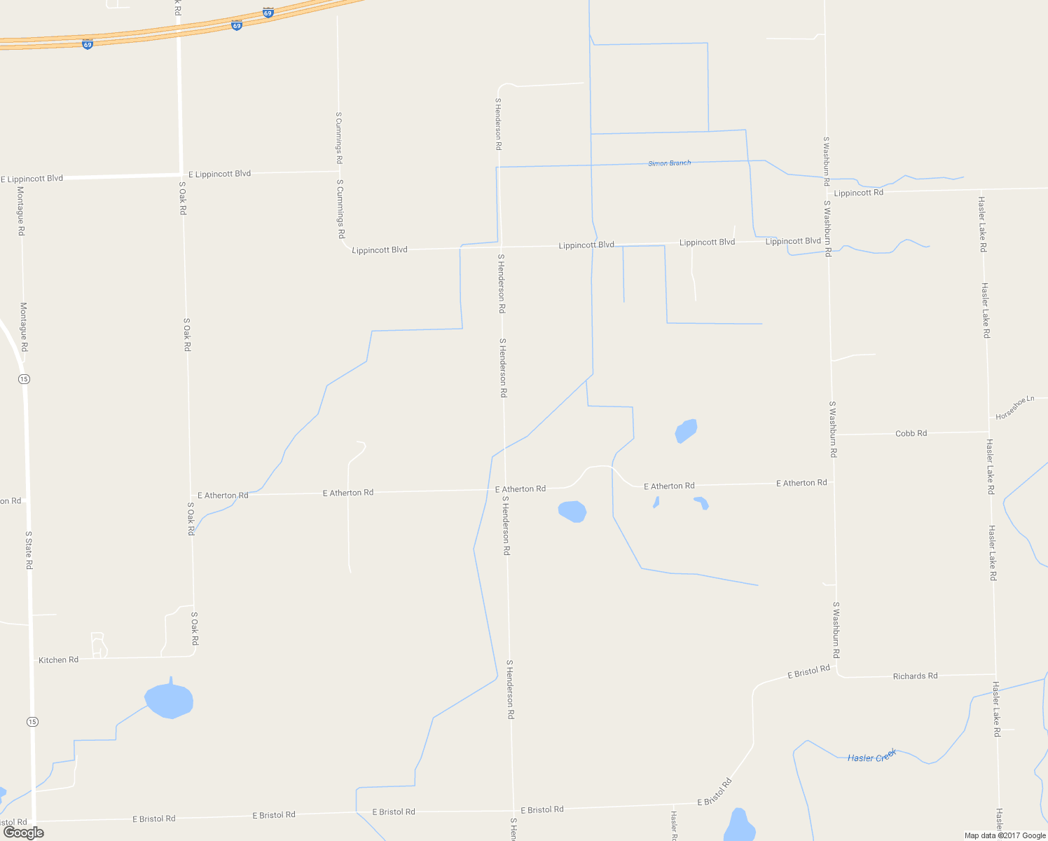 map of restaurants, bars, coffee shops, grocery stores, and more near 2433 South Henderson Road in Davison