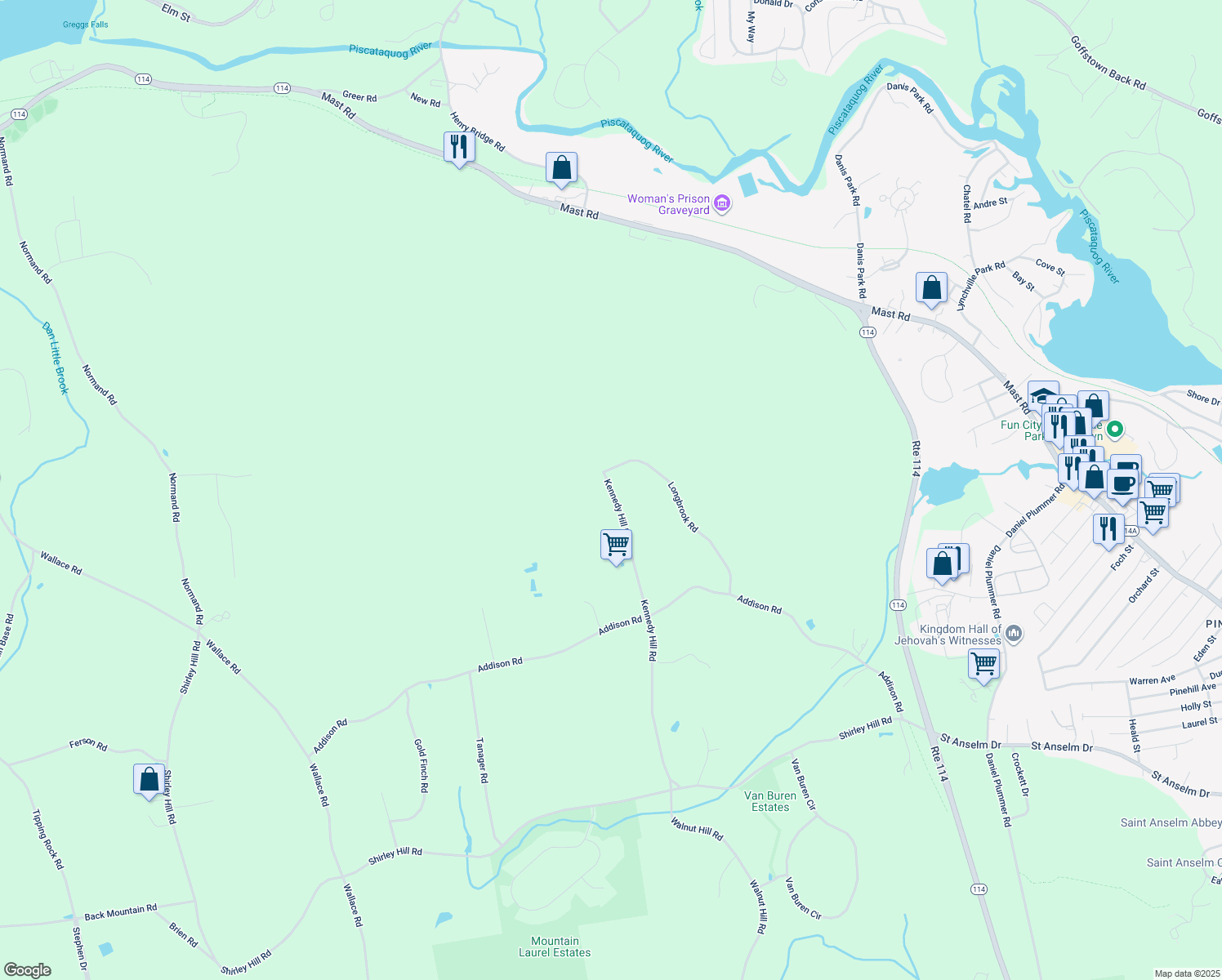 66 Kennedy Hill Road, Goffstown NH Walk Score