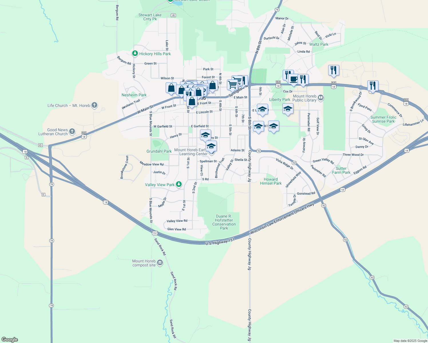 606 Birchwood Trail, Mount Horeb WI Walk Score