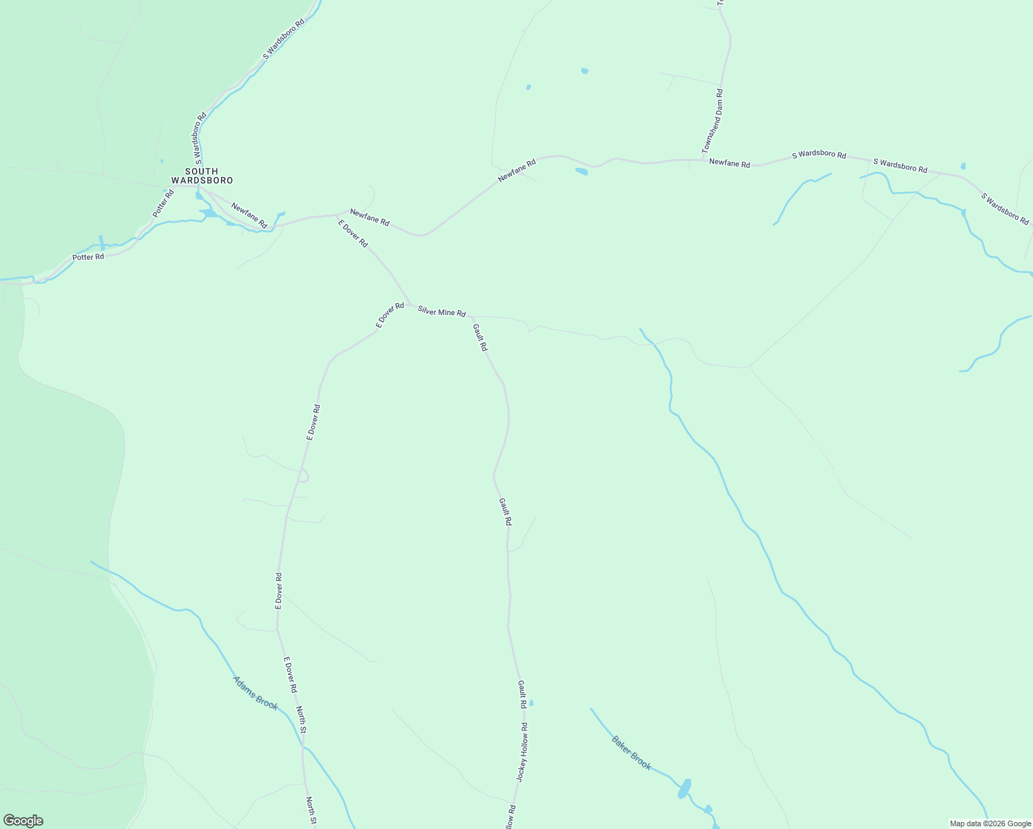 map of restaurants, bars, coffee shops, grocery stores, and more near 425 Gault Road in Wardsboro