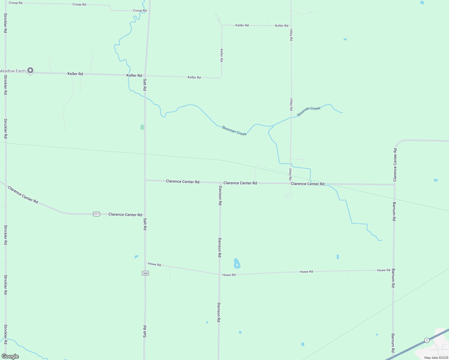 map of restaurants, bars, coffee shops, grocery stores, and more near 11014 Clarence Center Rd in Akron