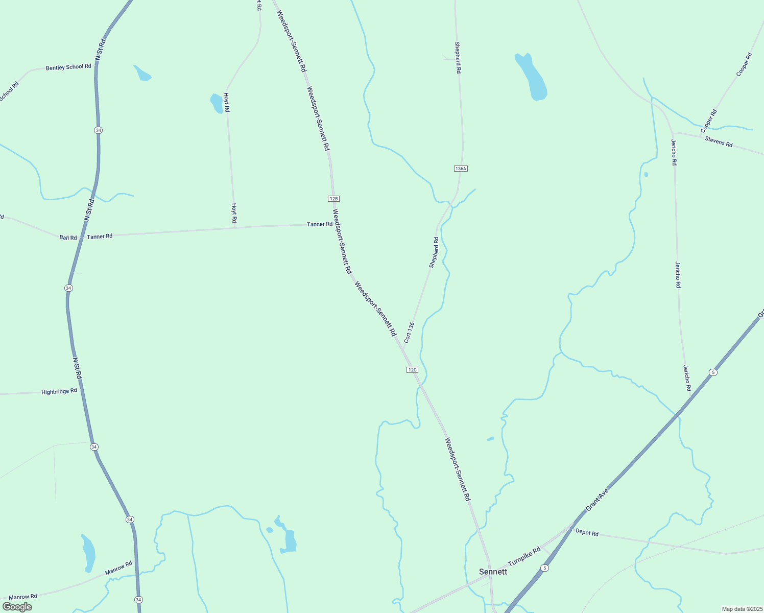 map of restaurants, bars, coffee shops, grocery stores, and more near 8128 Weedsport-Sennett Road in Weedsport