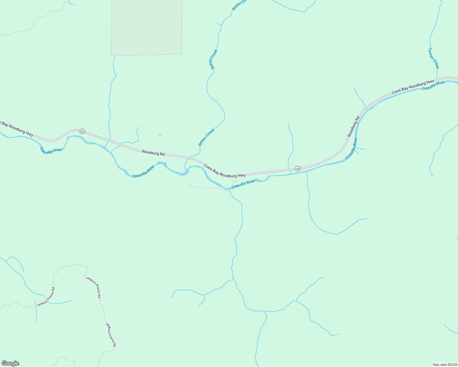 map of restaurants, bars, coffee shops, grocery stores, and more near 20336 Oregon 42 in Myrtle Point