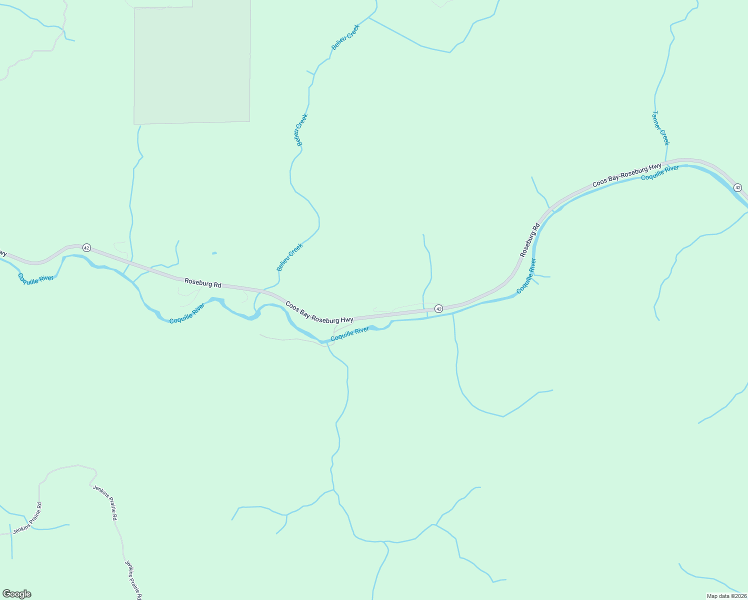map of restaurants, bars, coffee shops, grocery stores, and more near 20479 Oregon 42 in Myrtle Point