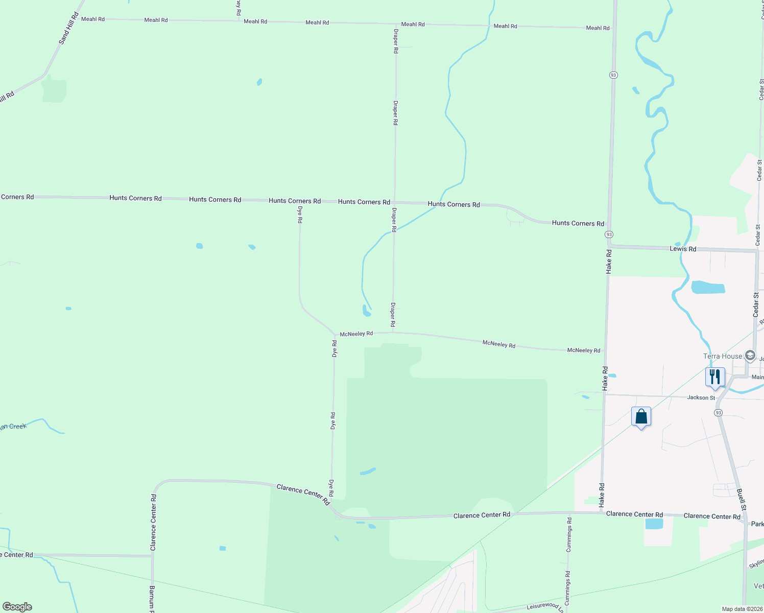 map of restaurants, bars, coffee shops, grocery stores, and more near 6554 Draper Rd in Akron