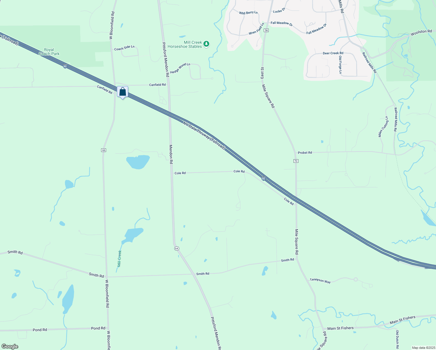 map of restaurants, bars, coffee shops, grocery stores, and more near 72 Cole Rd in Pittsford
