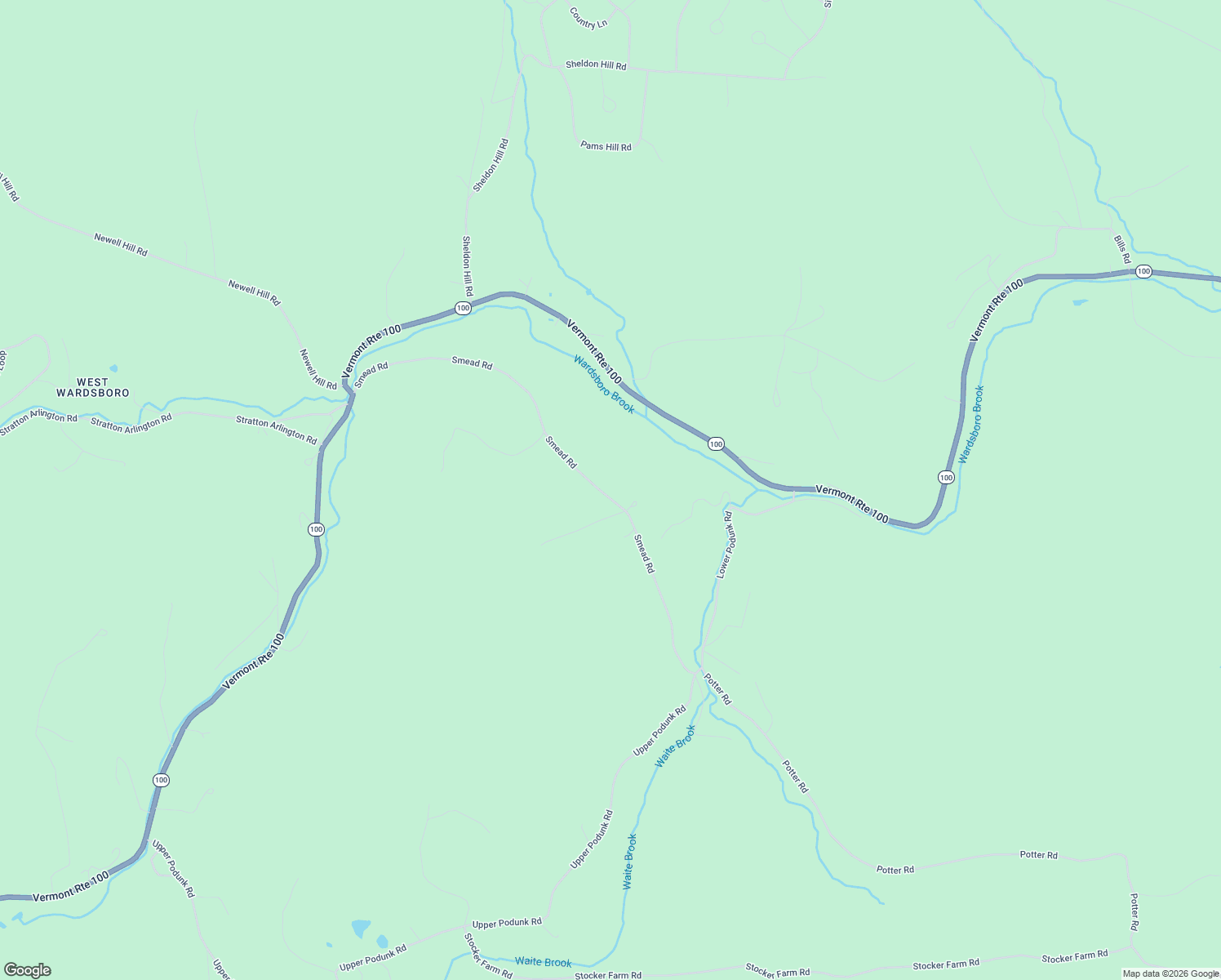 map of restaurants, bars, coffee shops, grocery stores, and more near 935 Smead Road in Wardsboro