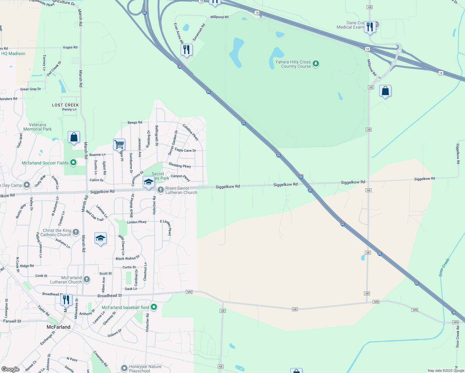 Siggelkow Road, McFarland WI Walk Score