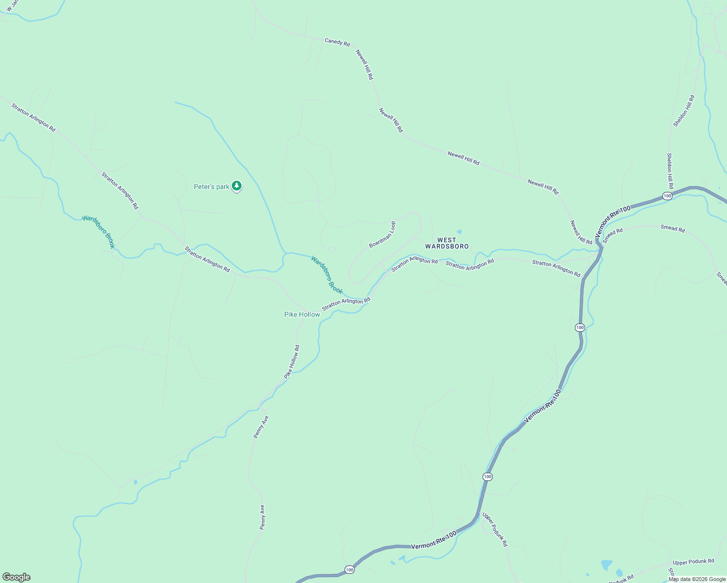 map of restaurants, bars, coffee shops, grocery stores, and more near 920 Boardman Loop in Wardsboro