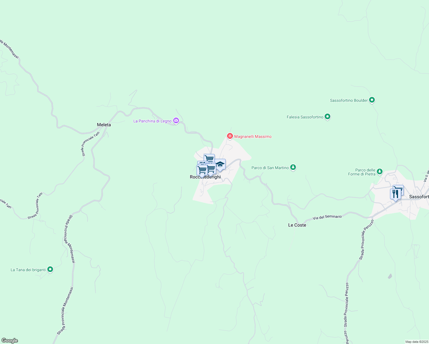 map of restaurants, bars, coffee shops, grocery stores, and more near in Roccatederighi