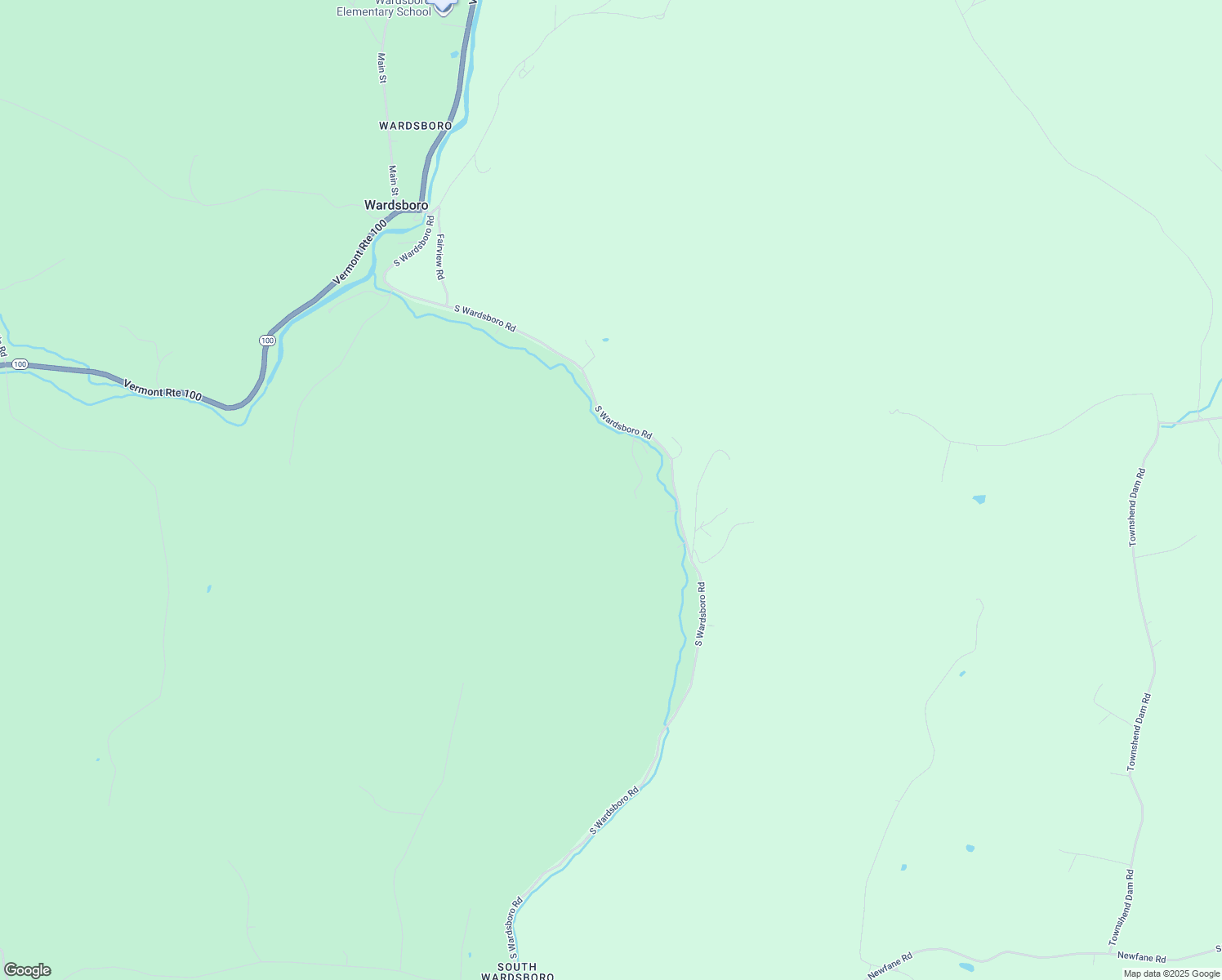 map of restaurants, bars, coffee shops, grocery stores, and more near 46 Howard Road in Wardsboro