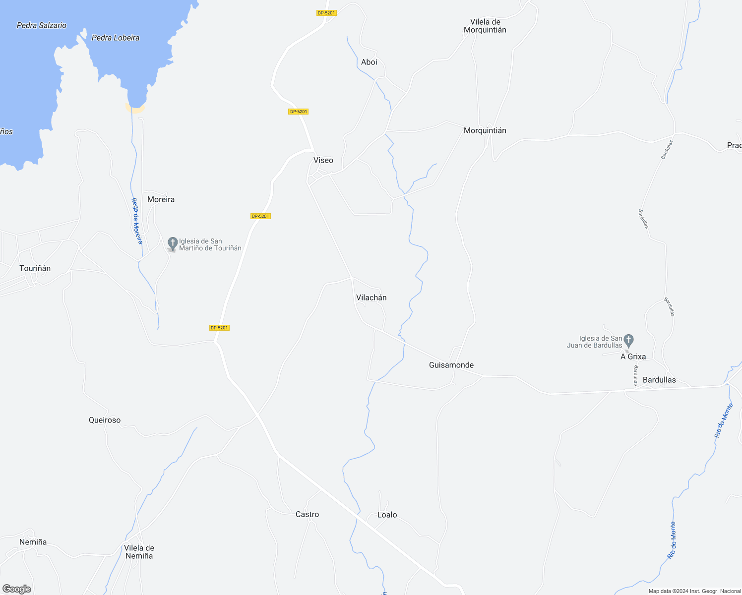 map of restaurants, bars, coffee shops, grocery stores, and more near in Vilachán