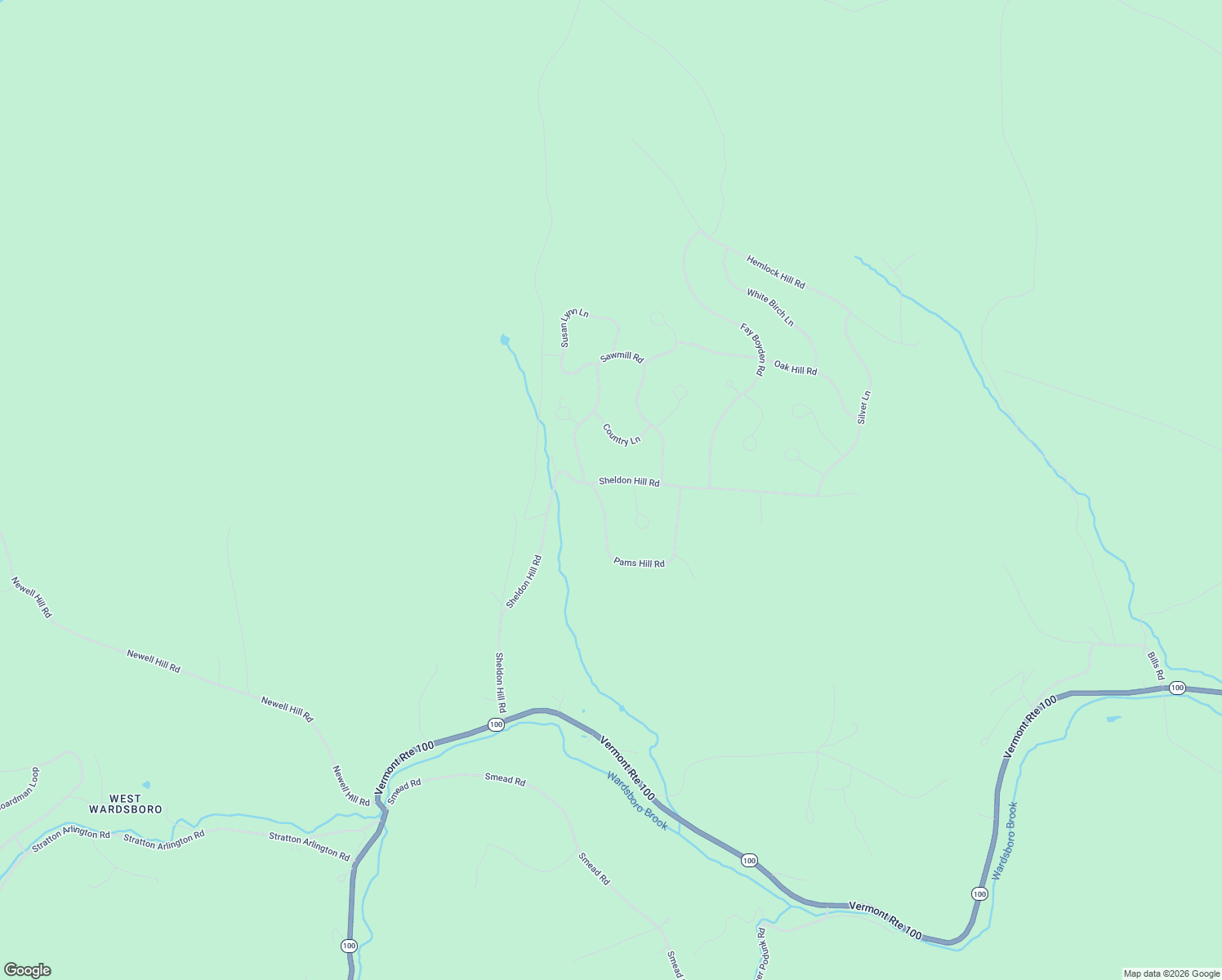 map of restaurants, bars, coffee shops, grocery stores, and more near 858 Sheldon Hill Road in Wardsboro