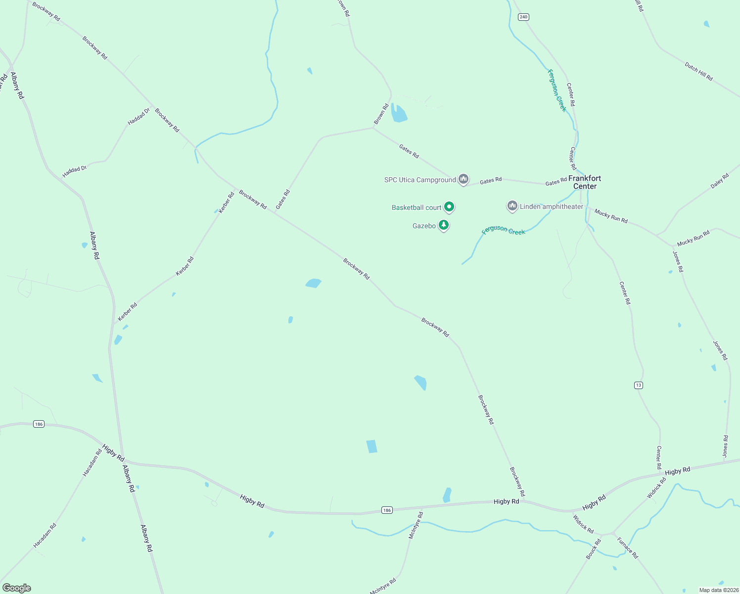 map of restaurants, bars, coffee shops, grocery stores, and more near 411 Brockway Rd in Frankfort