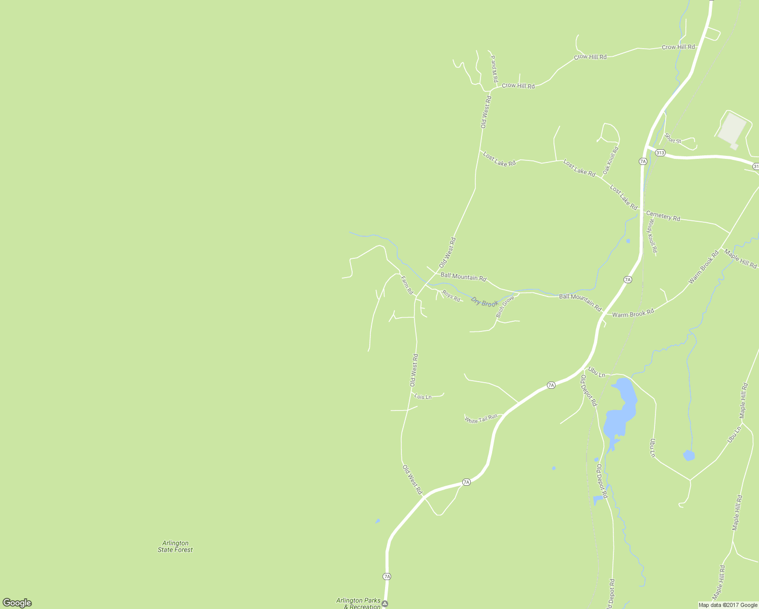 map of restaurants, bars, coffee shops, grocery stores, and more near 297 Farm Road in Arlington