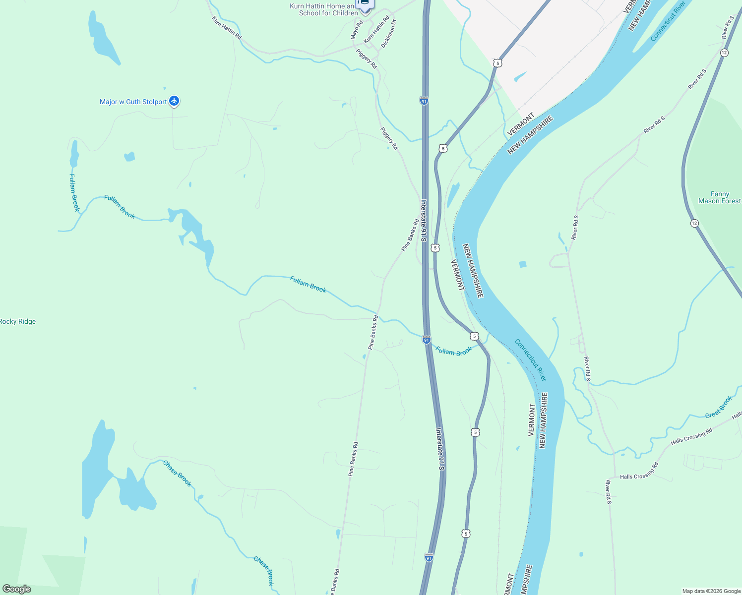 map of restaurants, bars, coffee shops, grocery stores, and more near 1909 Pine Banks Road in Putney