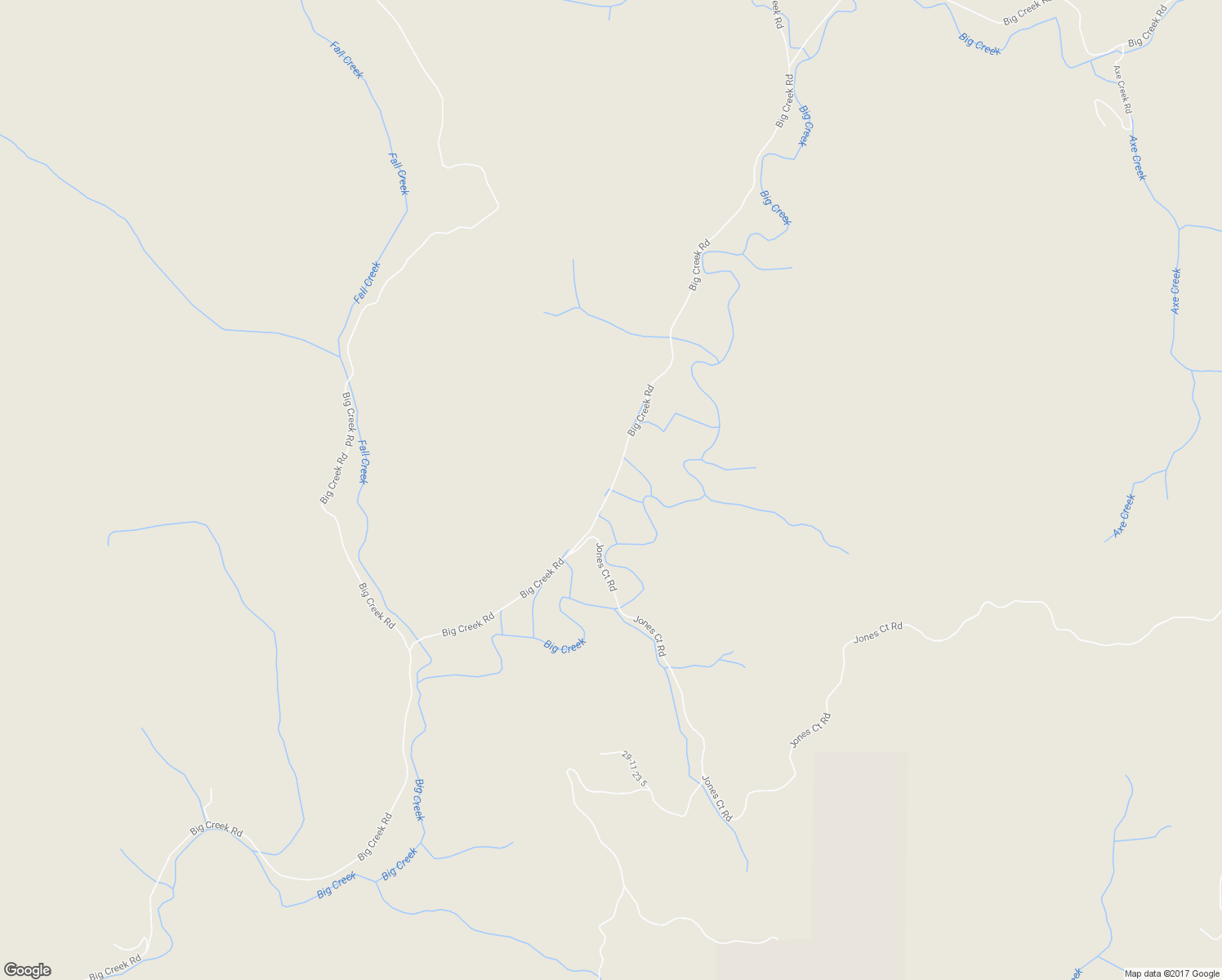 map of restaurants, bars, coffee shops, grocery stores, and more near Big Creek Road in Myrtle Point