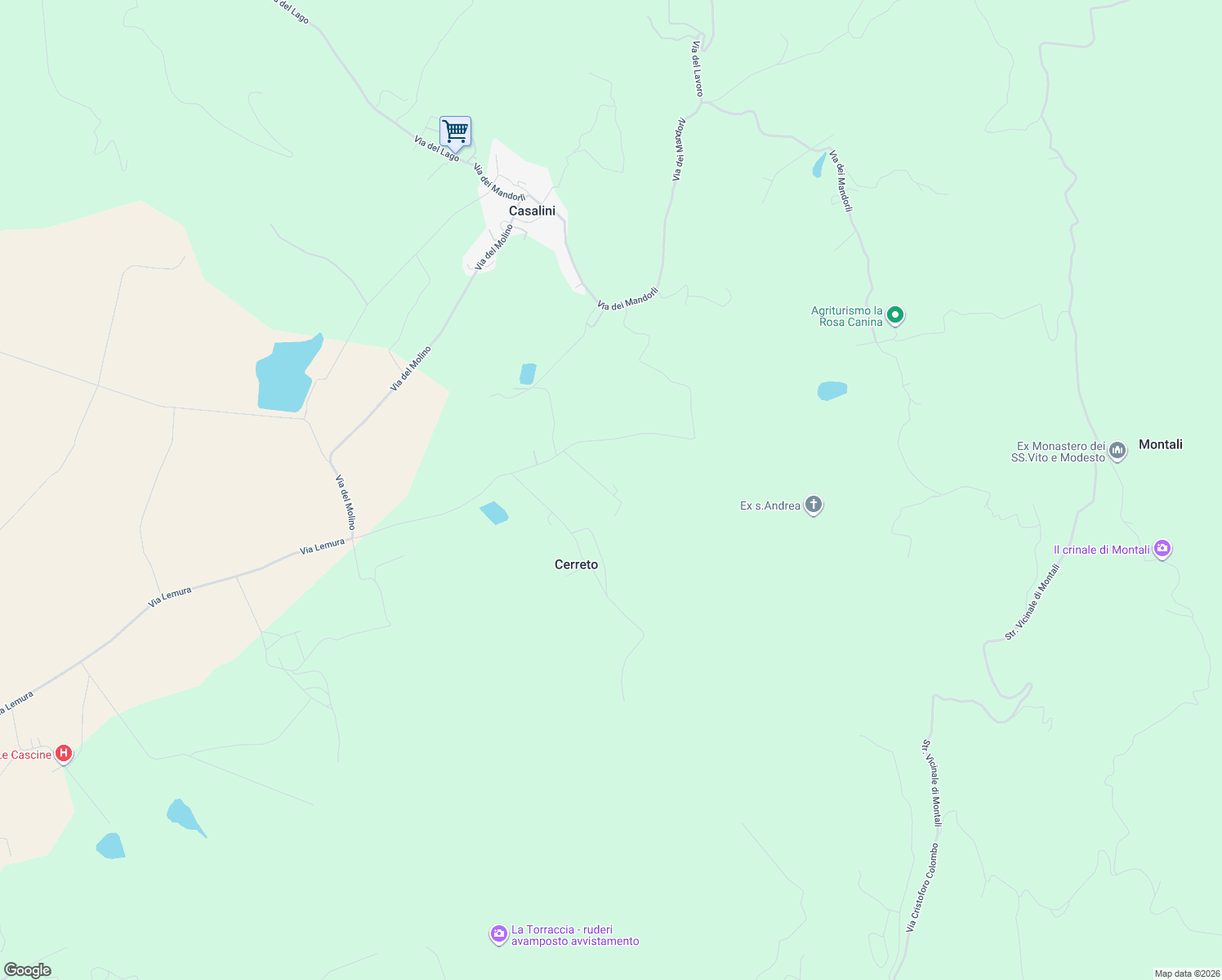 map of restaurants, bars, coffee shops, grocery stores, and more near in Province of Perugia