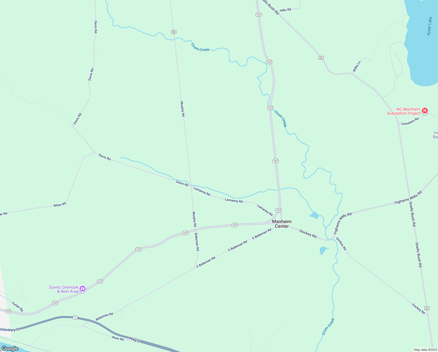 map of restaurants, bars, coffee shops, grocery stores, and more near 161 Lamanna Road in Little Falls