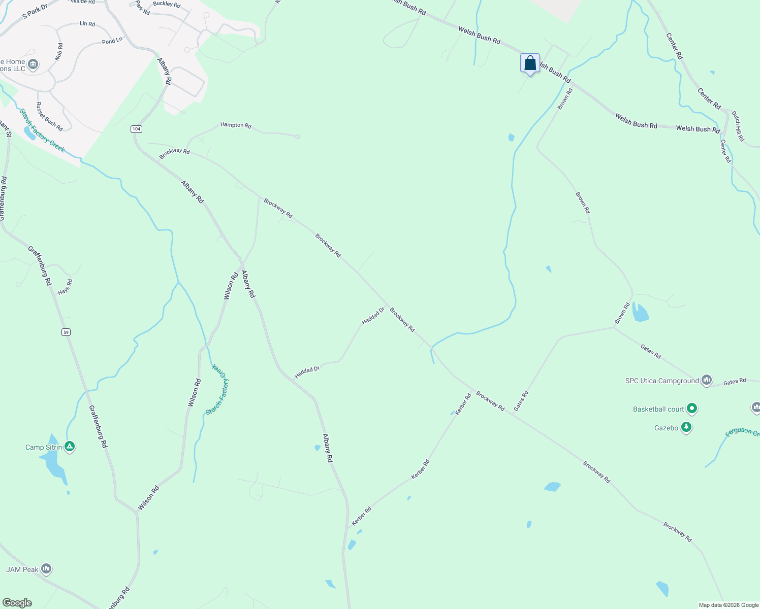 map of restaurants, bars, coffee shops, grocery stores, and more near 755 Brockway Road in Frankfort